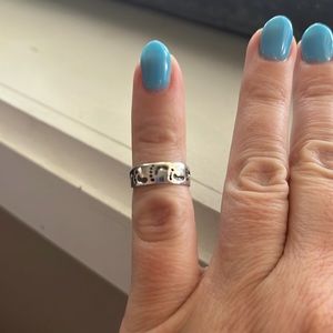 Baby Foot Prints adjustable .925 toe ring